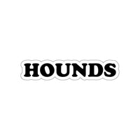 Black HOUNDS Logo Sticker