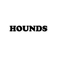 Black HOUNDS Logo Sticker